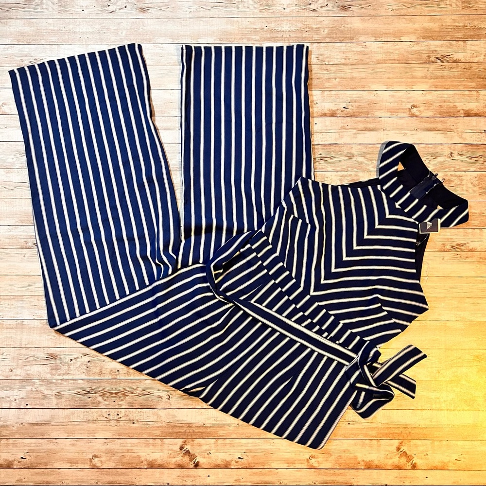 💚Crystal Sky NWT navy jumpsuit